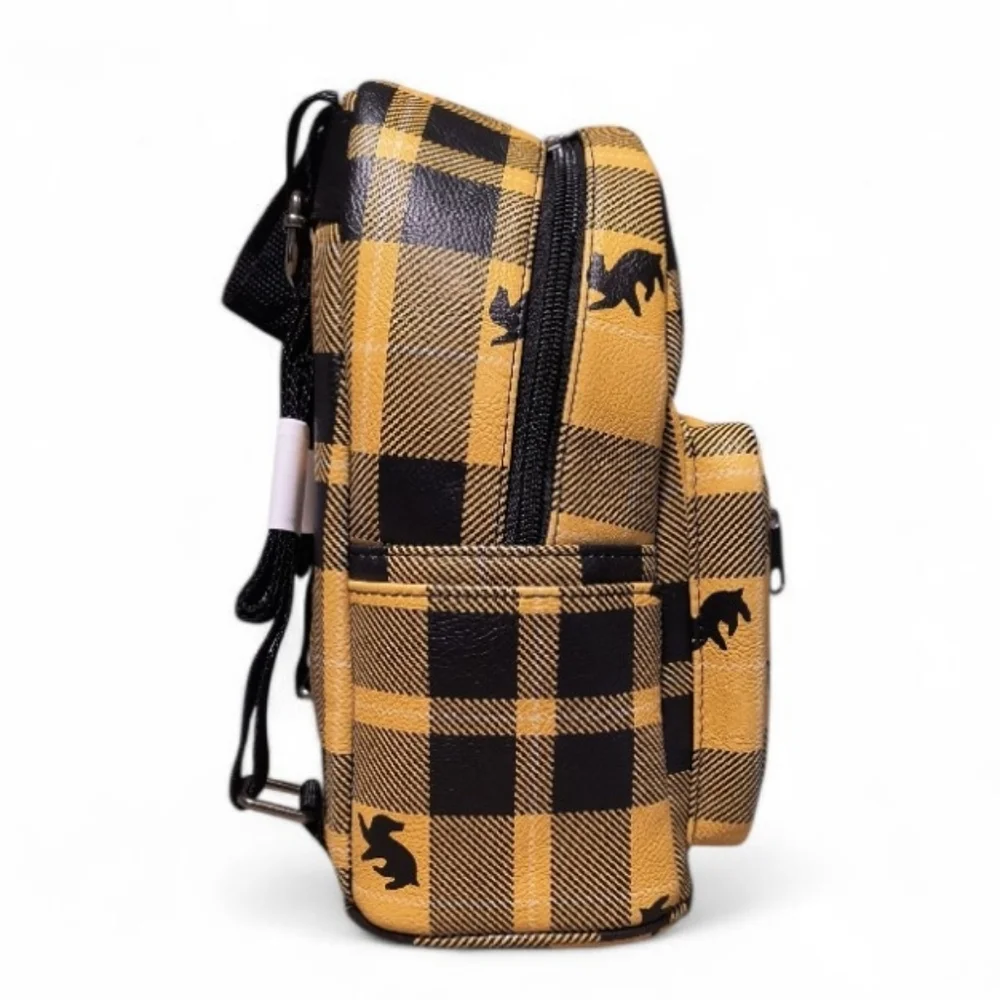 Loungefly Harry Potter Hufflepuff Plaid Mini Backpack